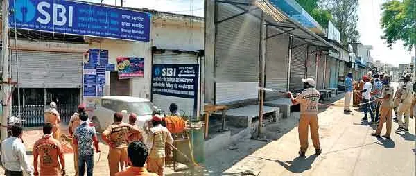 डेरा श्रद्धालुओं ने ममदोट में दूसरे दिन भी किया सैनेटाईजर का छिड़काव