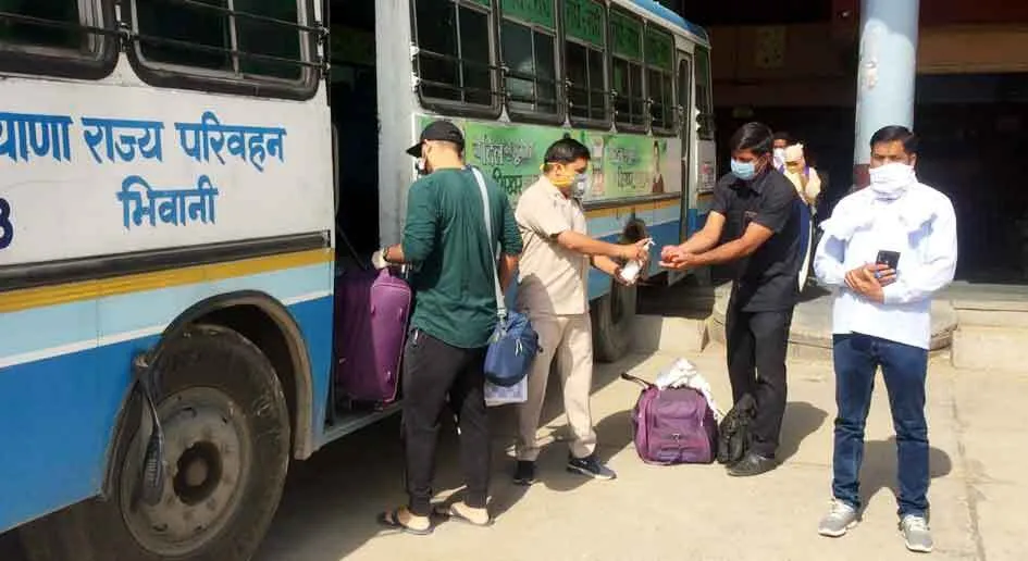 हरियाणा: भिवानी से पंचकूला के लिए चली पहली बस