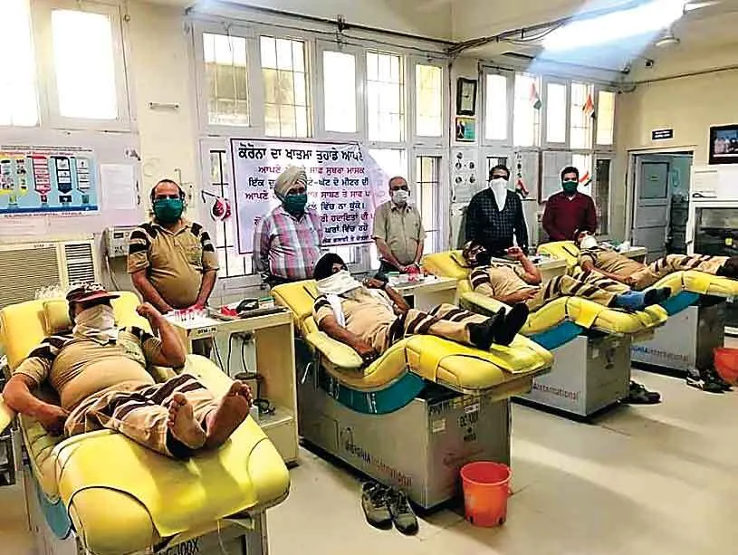 Blood Donated: ब्लड बैकों को भरने में जुटे डेरा श्रद्धालु