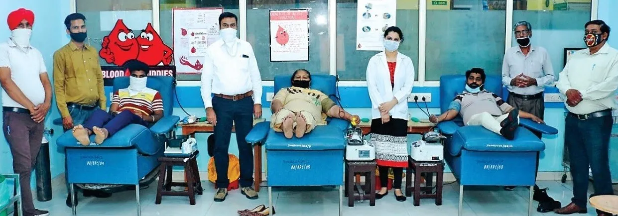 सराहनीय। सीएमसी, गुरू तेग बहादुर अस्पताल और एसपीएस में डेरा श्रद्धालुओं ने किया 70 यूनिट रक्तदान
