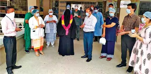 कोरोना नेगेटिव आई 45 वर्षीय महिला को मिली सिविल अस्पताल से छुट्टी