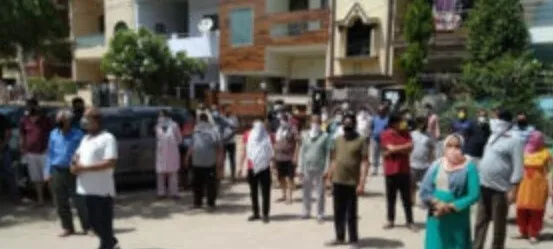 तालरिया पाड़ा रहवासी इलाके में क्वारेंटाइन सेंटर बनाने का किया विरोध