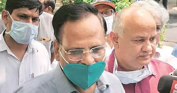 सत्येन्द्र जैन के मंत्रालयों का कार्यभार सिसोदिया को