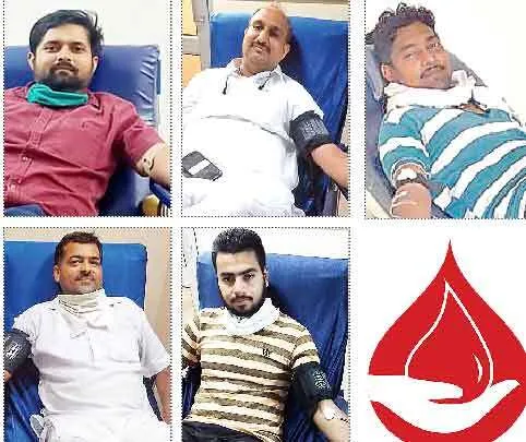 रक्तदान कर निभाया फर्ज