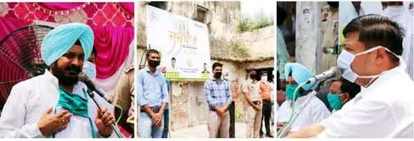 कैबिनेट मंत्री ने कोरोना वॉरियर्स सफाई सेवकों को किया सम्मानित