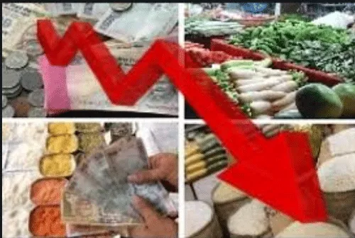 खाद्यान्न महंगाई में वृद्धि, आर्थिक वृद्धि में गिरावट