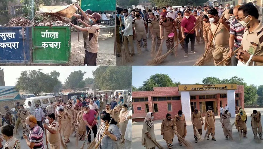 शाह सतनाम जी ग्रीन एस वेल्फेयर फोर्स विंग के सेवादारों ने तीन घंटों में चमकाया डबवाली शहर