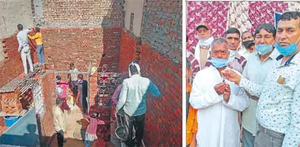 दिव्यांग दंपति को डेरा श्रद्धाुलओं ने बनाकर दिया आशियाना