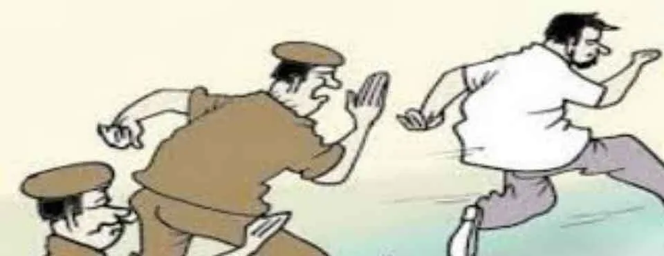 पुलिस हिरासत में लिया गया मुलजिम कोविड़ सेंटर से फरार