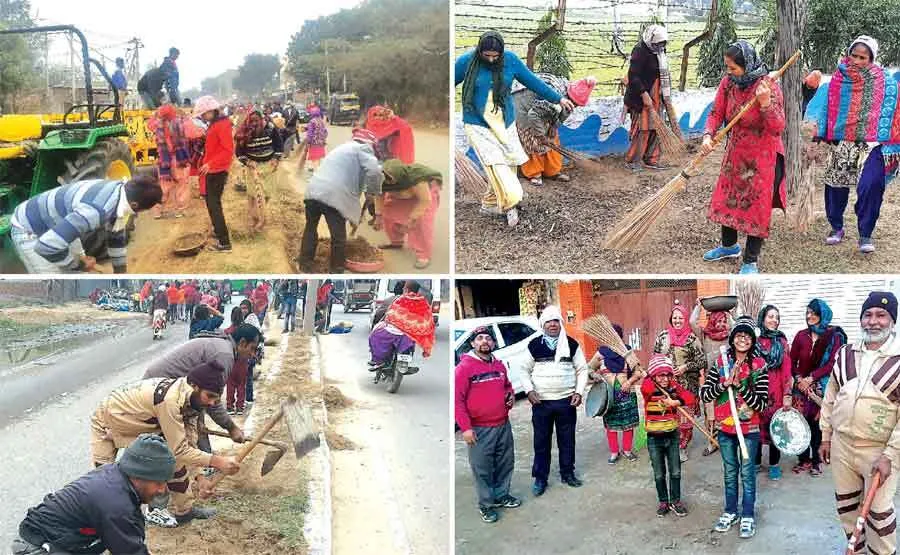 हाड कंपकंपाने वाली ठंड भी डेरा अनुयायियों के आगे हुई नतमस्तक
