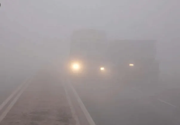 कोहरे की मोटी चादर की आगोश में दिल्ली एनसीआर