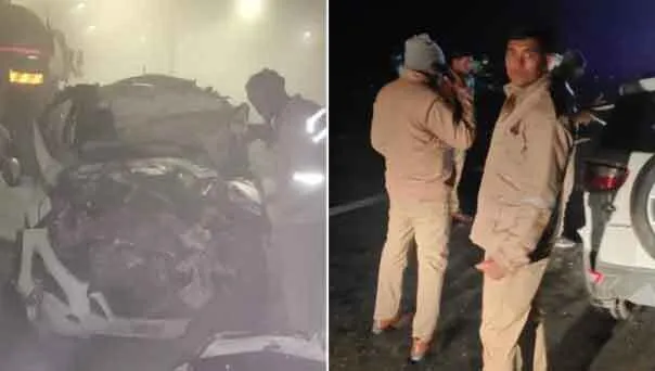कन्नौज में लखनऊ-आगरा एक्सप्रेसवे पर भीषण सड़क हादसा, छह की मृत्यु