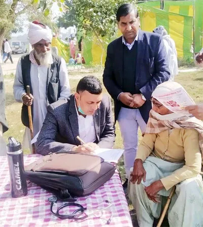 188 लोगों ने उठाया नि:शुल्क जांच कैंप का लाभ