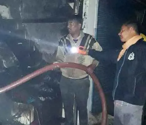 अंबाला में डेरा श्रद्धाुलओं ने बुझाई आग