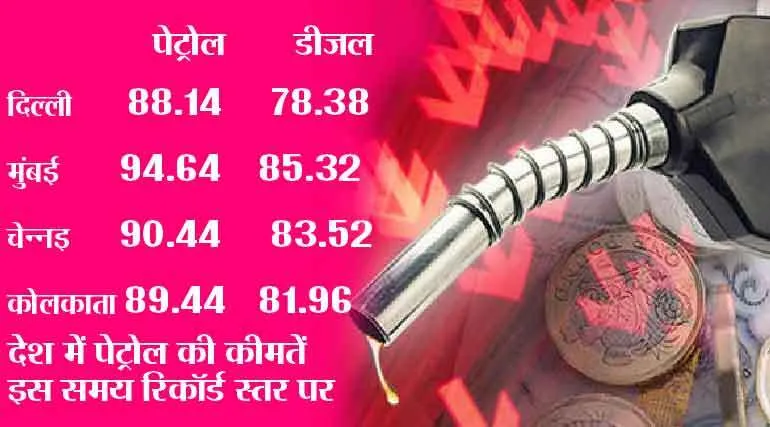 पेट्रोल-डीजल के दाम में आज फिर लगी आग, जानिए कितनी पहुंची कीमत