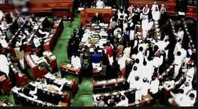 लोकसभा में विपक्ष का हंगामा, प्रश्नकाल नहीं चला