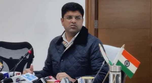 उपमुख्यमंत्री के विरोध में किसानों ने किया प्रदर्शन