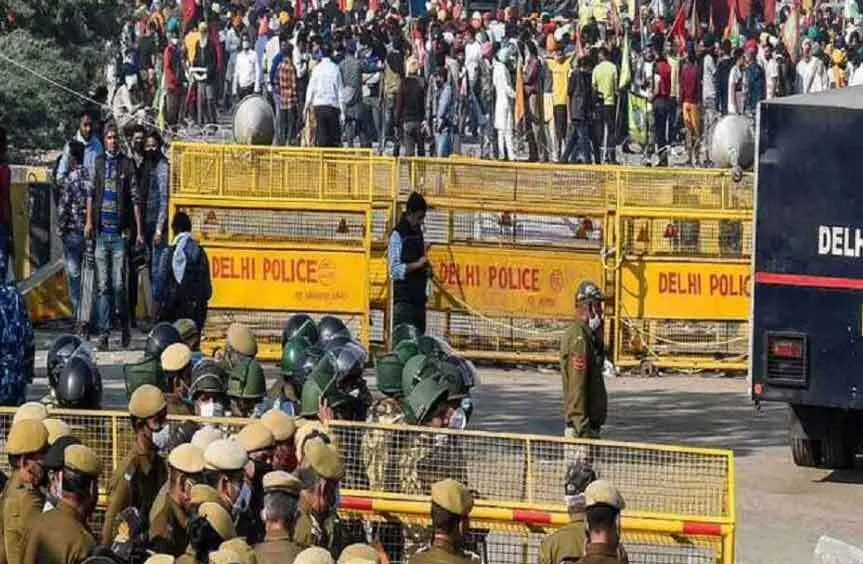 कुंडली बॉर्डर पर आंदोलनरत किसानों पर हवाई फायर