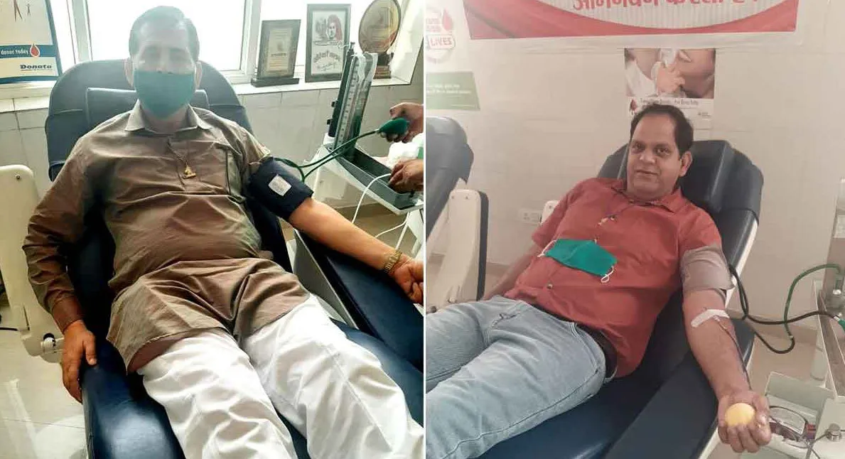 वीरेन्द्र इन्सां ने 67वीं और संदीप अन्नू इन्सां ने 60वीं बार किया रक्तदान