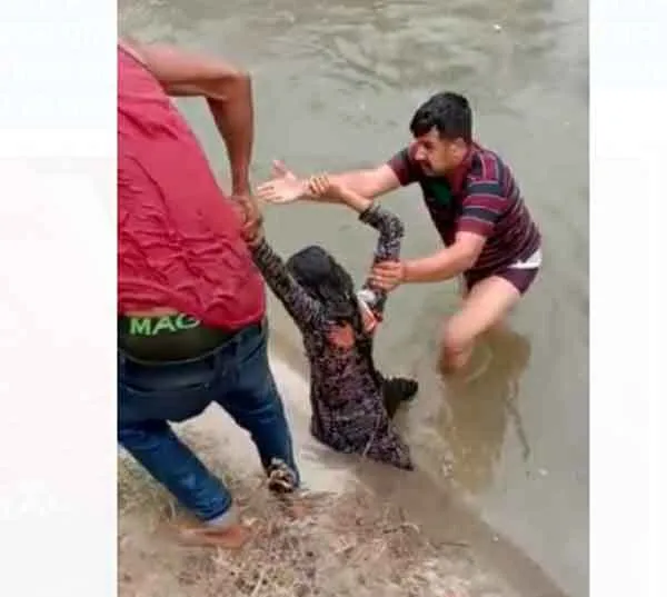 नहर मे डूब रही नाबालिक के लिए फरिश्ता बनकर पहुंचा मुख्य सिपाही धर्मपाल