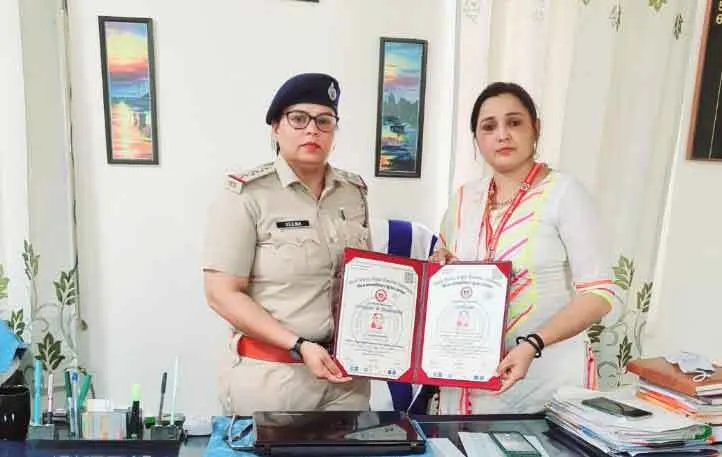 मोनिका गोदारा विश्व मानव अधिकार सुरक्षा आयोग द्वारा डॉक्टरेट की मानद उपाधि से सम्मानित