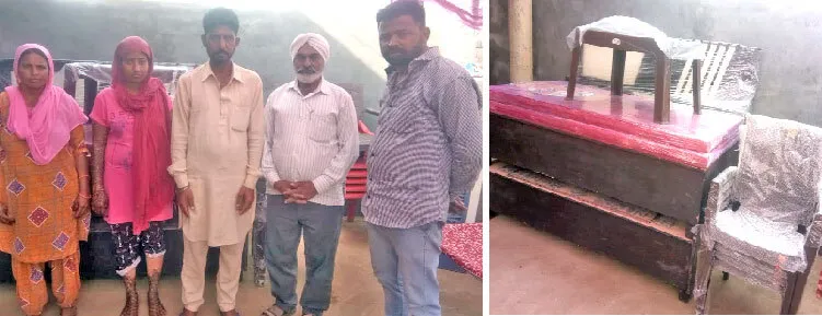 आशीर्वाद मुहिम: डेरा श्रद्धालुओं ने लड़की की शादी में की मदद
