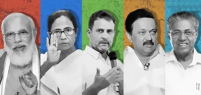 बंगाल में तृणमूल, असम-पुड्डुचेरी में राजग, केरल में वाम मोर्चा, तमिलनाडु में द्रमुक को सत्ता