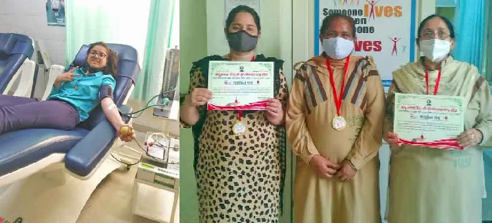 कोरोना काल में रक्तदान कर जिंदगियां बचा रहे डेरा अनुयायी
