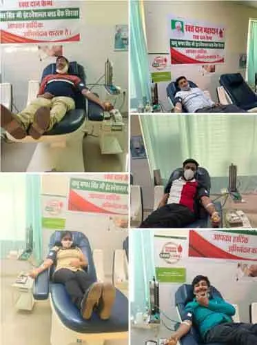 कोरोना के ख़ौफऩाक दौर के बीच ब्लड बैंकों का कोष भरने में जुटे डेरा सच्चा सौदा के श्रद्धालु