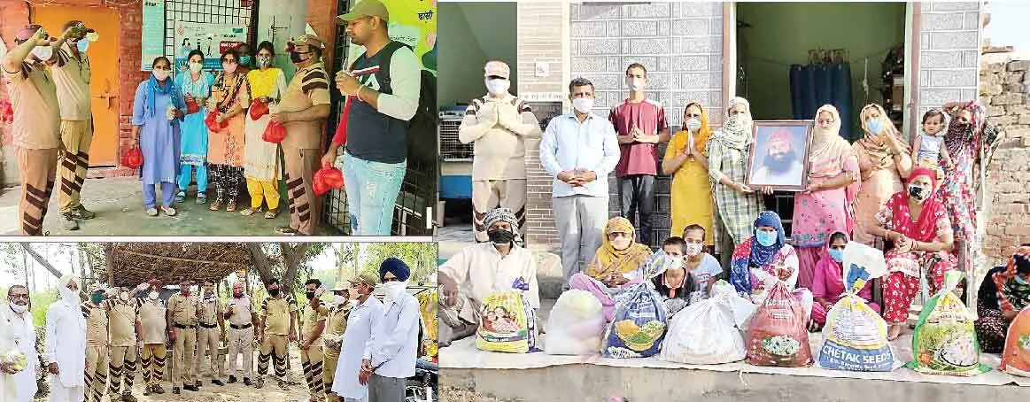 पूज्य गुरु जी की पावन शिक्षाओं से कोरोना वॉरियर्स की ‘रक्षा’ कर रहे ‘इंसानियत के रक्षक’