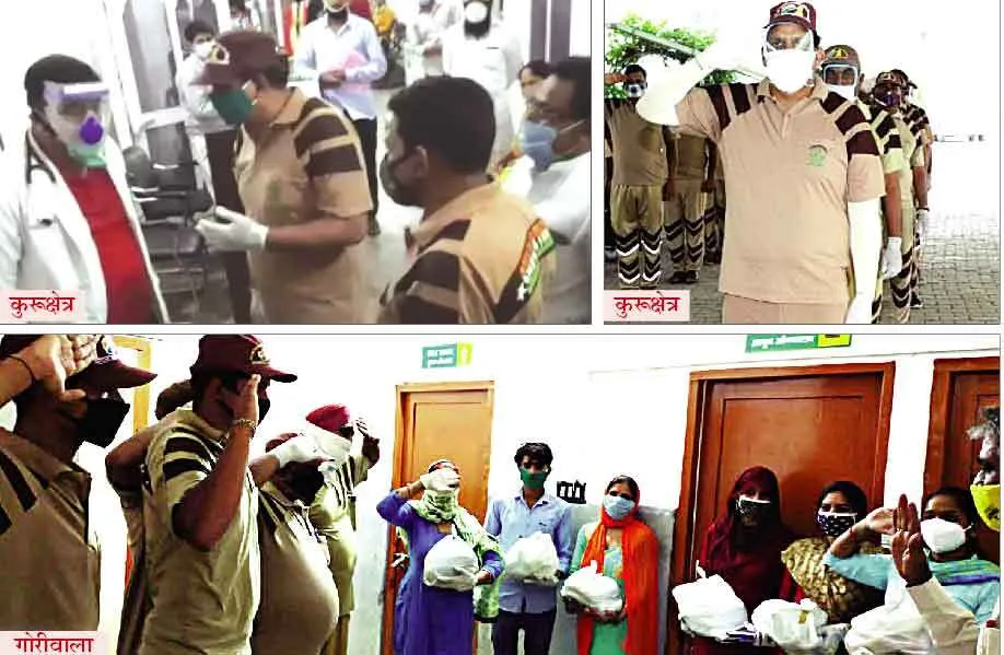 बैंगलोर के डेरा अनुयायियों ने कोरोना योद्धाओं को किया सम्मानित, ….एकजुट होकर कोरोना को देंगे मात