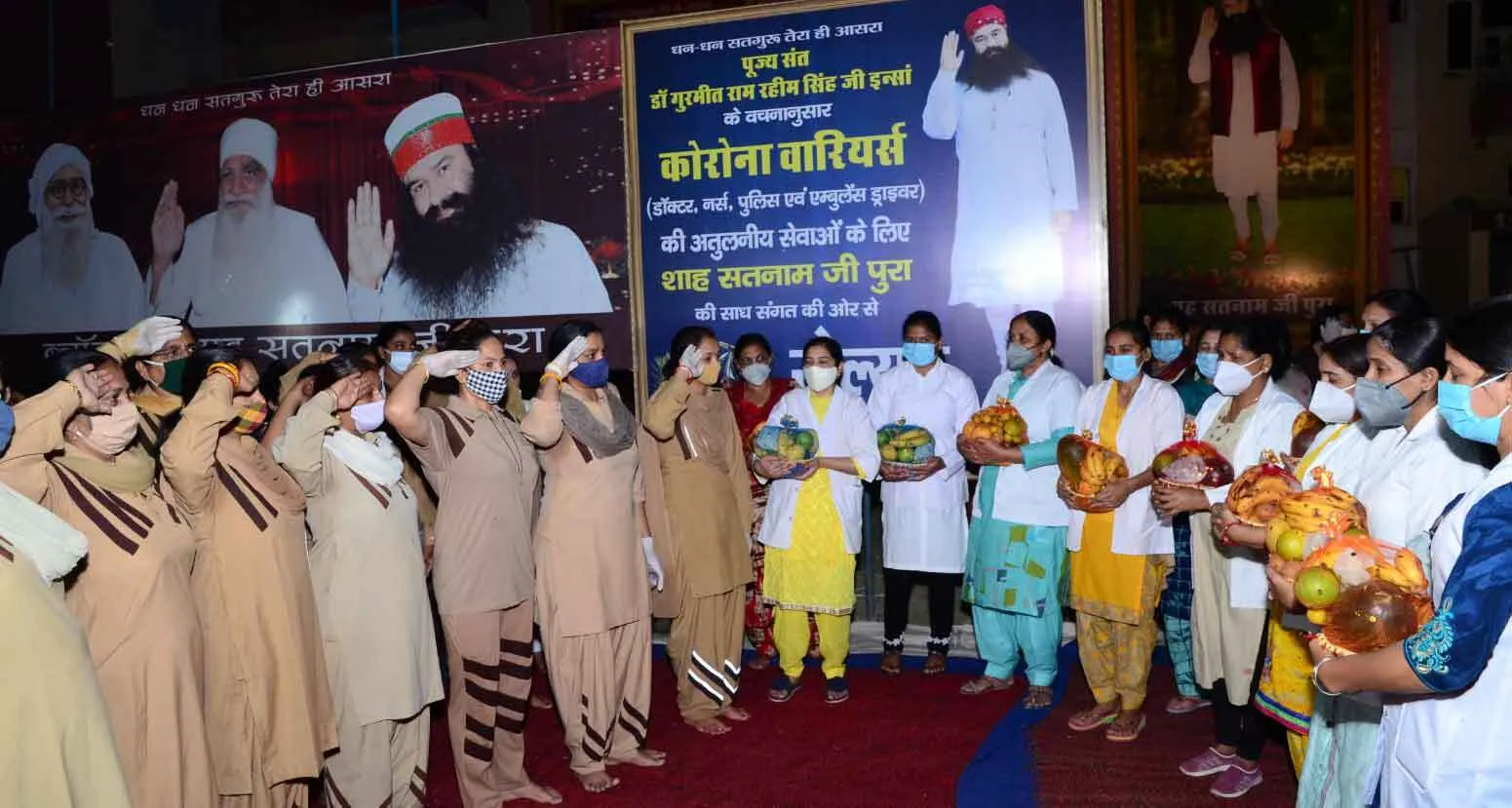 कोरोना वारियरस की मदद को आगे आए डेरा सच्चा सौदा श्रद्धालु