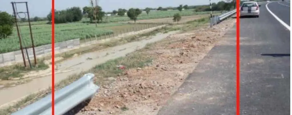 मेरठ में किसानों ने बरसात का गुस्सा एक्सप्रेसवे पर निकाला