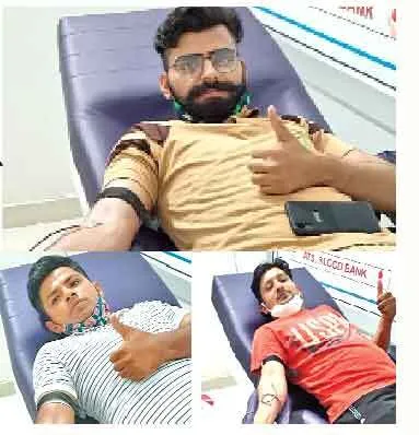 रक्तदान करके युवाओं ने बचाई महिला की जान