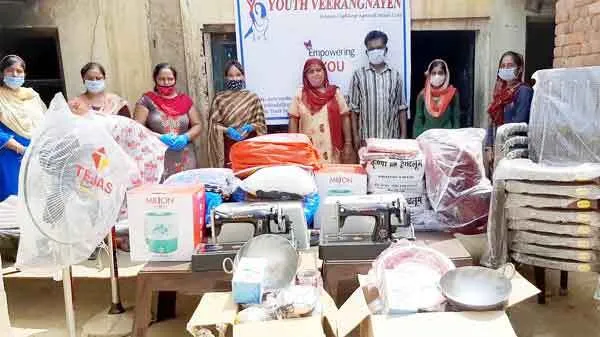 यूथ वीरांगनाओं ने दो बेटियों की शादी में किया सहयोग