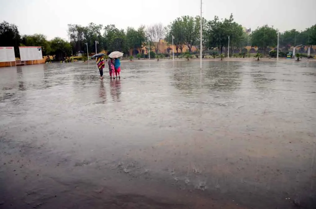हरियाणा में झमाझम बारिश, गर्मी से मिली राहत