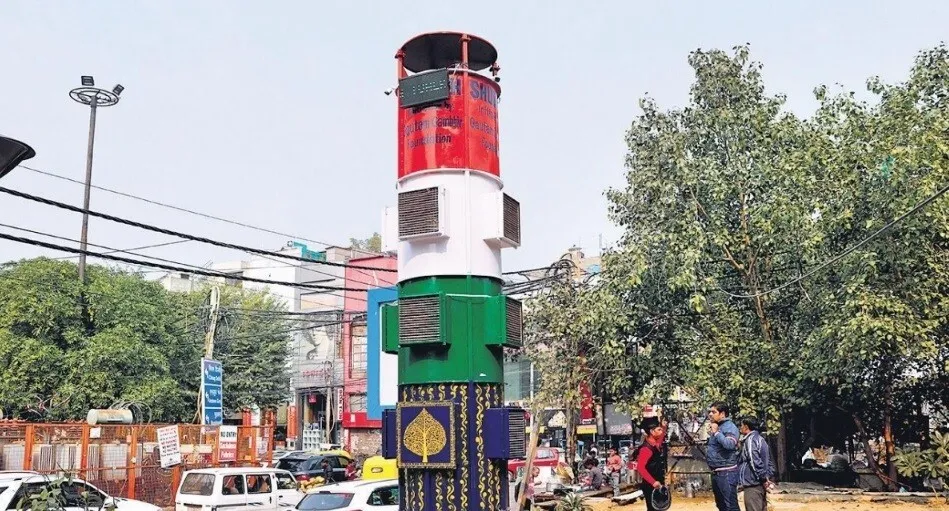 राहत: प्रदूषित हवा को शुद्ध करने के लिए स्मॉग टावर लगाने वाला दिल्ली बना पहला राज्य