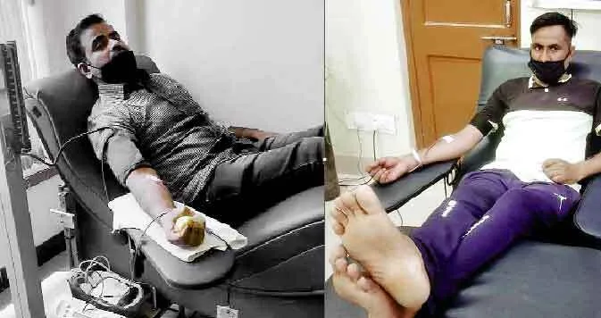 जरूरतमंदों को रक्त देकर जान बचाई