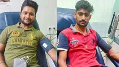 बेटे के जन्म की खुशी में किया रक्तदान