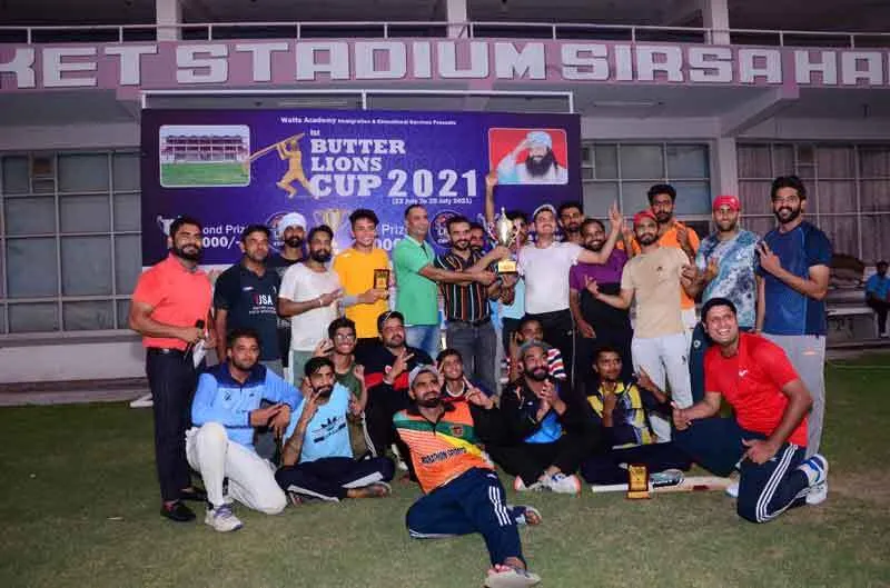 शाह सतनाम जी इंटरनेशनल क्रिकेट स्टेडियम में जिला स्तरीय ग्रामीण क्रिकेट प्रतियोगिता आयोजित
