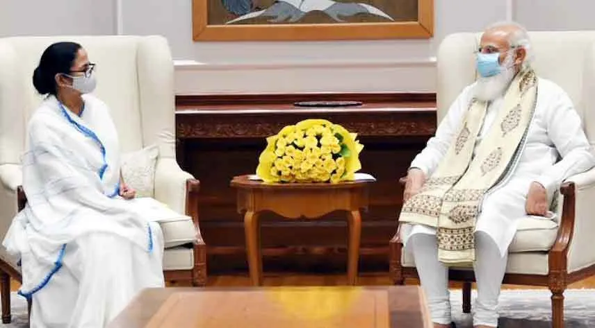 प्रधानमंत्री मोदी से मिलीं ममता बनर्जी