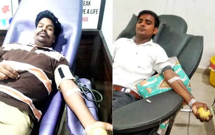 डेरा प्रेमियों ने घायल के लिए किया रक्तदान