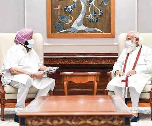 पीएम से मिले कैप्टन, तुरंत हस्तक्षेप कर किसानों का आंदोलन खत्म कराएं