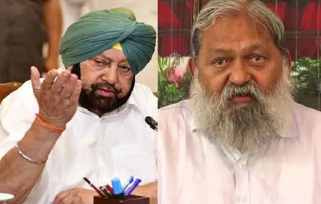 गृह मंत्री अनिल विज का पंजाब के मुख्यमंत्री कैप्टन अमंरिंदर सिंह के ब्यान पर पलटवार