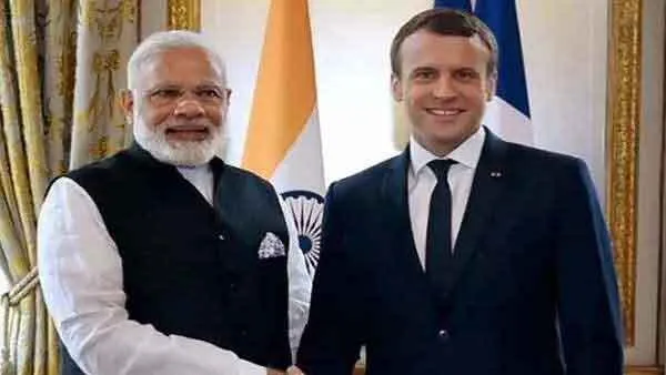 फ्रांस के राष्ट्रपति ने किया पीएम मोदी को फोन, आतंकवाद समेत कई मुद्दों पर हुई चर्चा