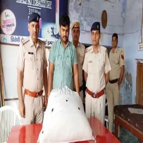 हिसार से नशा कारोबारी पकड़ा, 17 किलोग्राम गांजा बरामद