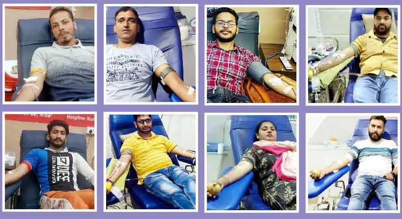 ब्लॉक बठिंडा के 8 डेरा अनुयायियों ने डेंगू पीड़ितों हेतु किए रक्त-एसडीपीसी दान