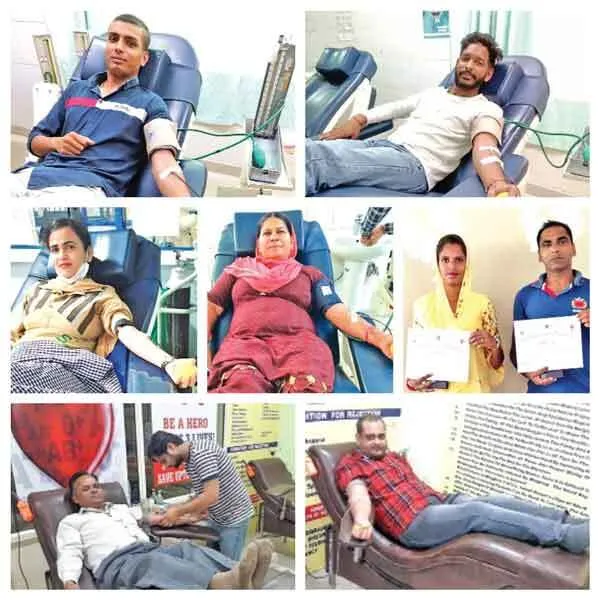 डेरा श्रद्धालुओं द्वारा खूनदान का सिलसिला जारी…