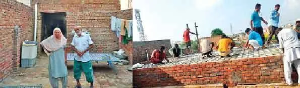 साध-संगत ने जरूरतमंद व्यक्ति को बनाकर दिया आशियाना