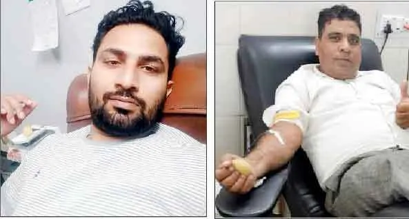 तीन डेरा अनुयायियों ने रक्तदान कर इंसानियत का फर्ज निभाया